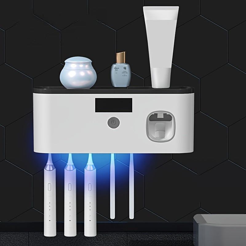 USB wireless charging Ultraviolet toothbrush sterilizer punch-free sterilization toothbrush holder toothbrush sterilizer rack