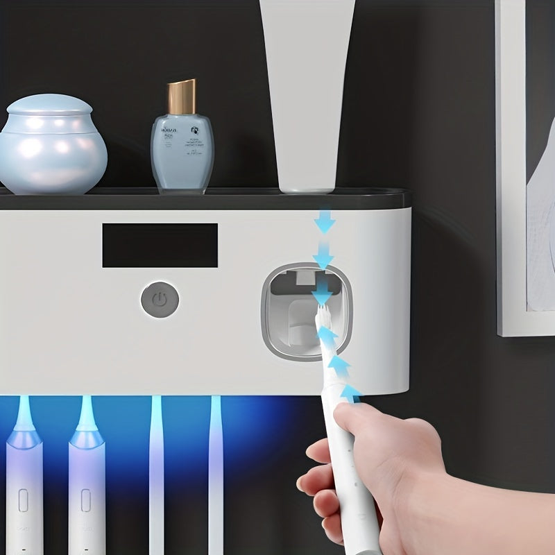 USB wireless charging Ultraviolet toothbrush sterilizer punch-free sterilization toothbrush holder toothbrush sterilizer rack