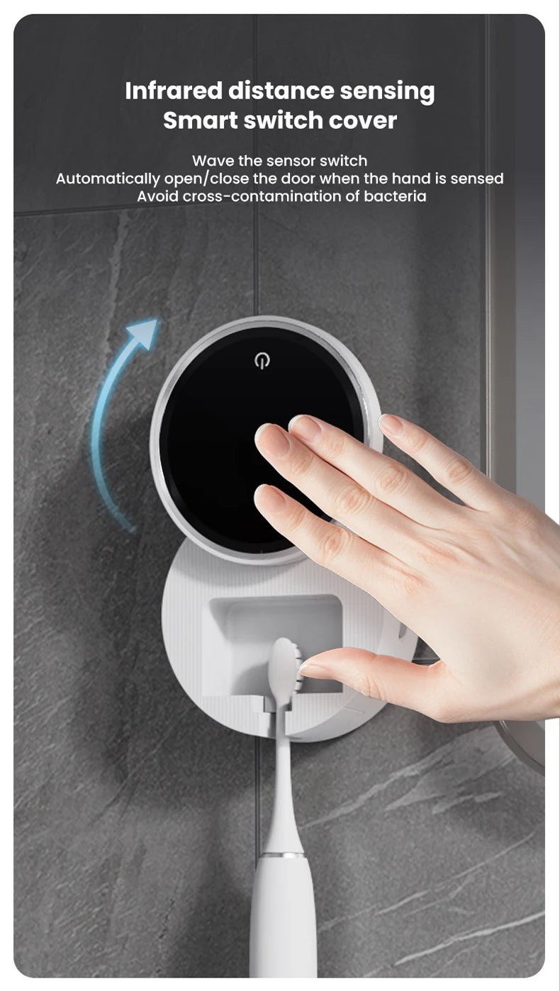 New Design Multi-Purpose Teeth Whitening Accessories UVC UVA UV Toothbrush Sterilizer Holder for Bathroom