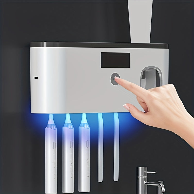 USB wireless charging Ultraviolet toothbrush sterilizer punch-free sterilization toothbrush holder toothbrush sterilizer rack