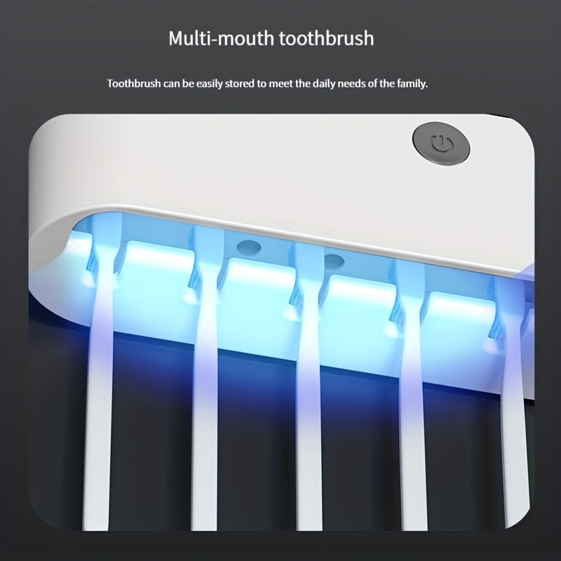 USB wireless charging Ultraviolet toothbrush sterilizer punch-free sterilization toothbrush holder toothbrush sterilizer rack